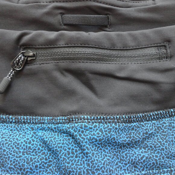 NWT LULULEMON SNAM/BLK Blue Black 4 Way Stretch Run Speed Shorts 10 - Picture 5 of 7